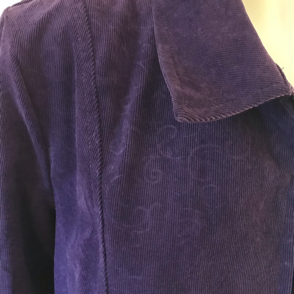 Christopher & Banks purple jacket large - Picture 2 of 8